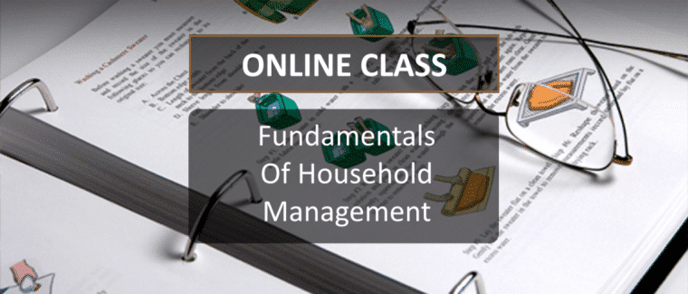 Fundamentals of Household Management Online Class